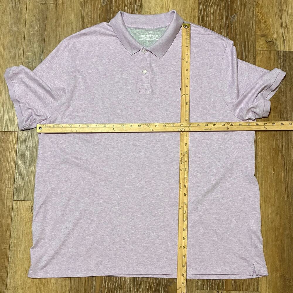 New Vineyard Vines Mens Edgartown Pique Polo Heather Purple XXL Whale Preppy - Picture 5 of 5